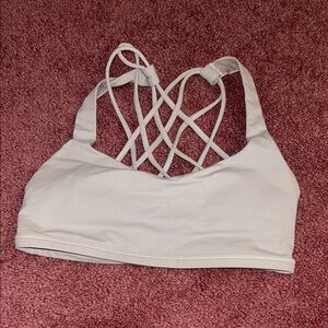 Women's Lululemon Strappy White Sports Bra